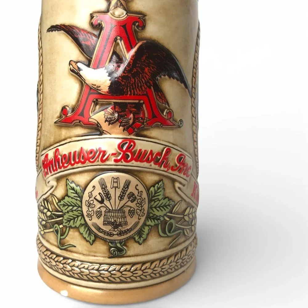 Anheuser-Busch Budweiser Limited Edition Lidded Beer Stein from the 